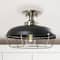 Hello Honey® 13" Wide Caged Dome Metal Semi-Flush Mount Ceiling Light